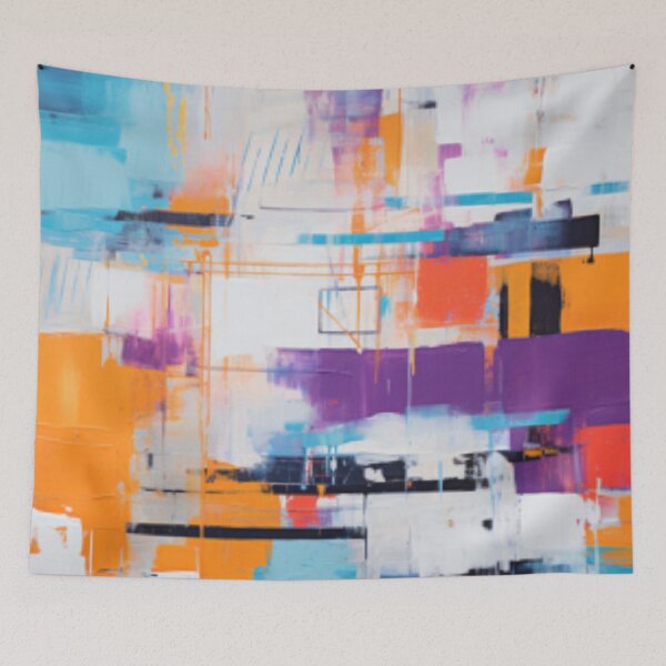 Item preview, Vibrant Modern Art Bold Abstract Eccentric geometric Design  designed and sold by NortonArt.