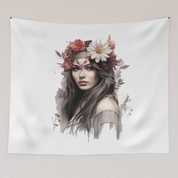 Item preview, Beautiful woman brown hair designed and sold by MarvinLiba.