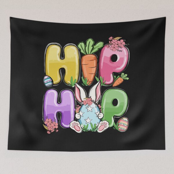 Item preview, Hip Hop Egg Hunt Funny Easter Bunny Boys Girls Kids designed and sold by Pitchou07.