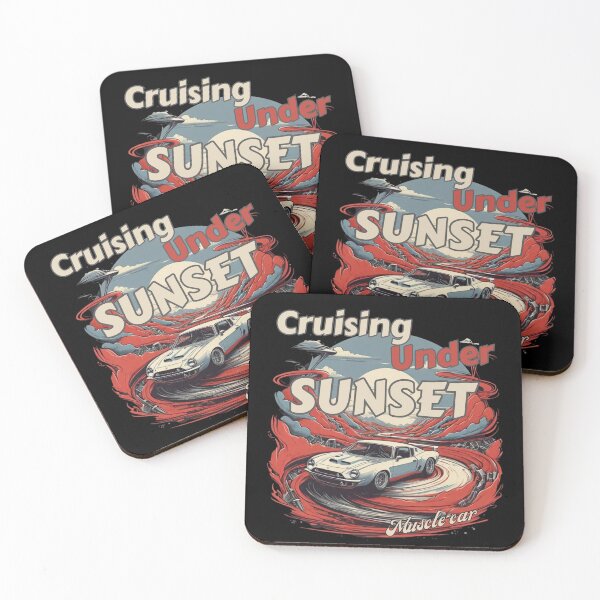 Item preview, Cruising under SUNSET muscle car design designed and sold by Jt41.