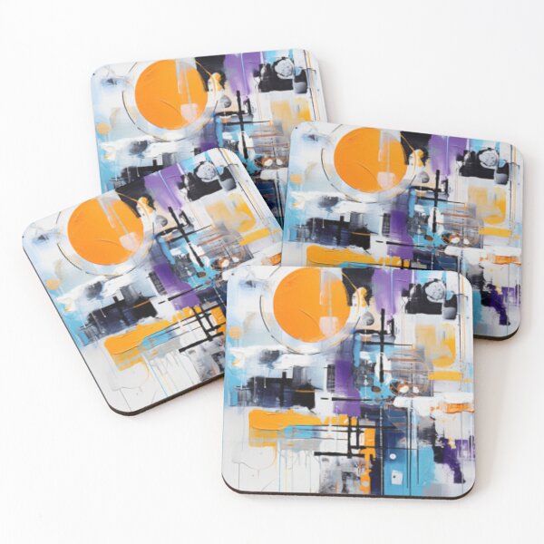 Item preview, Vibrant Modern Art Bold Abstract Eccentric geometric Design  designed and sold by NortonArt.