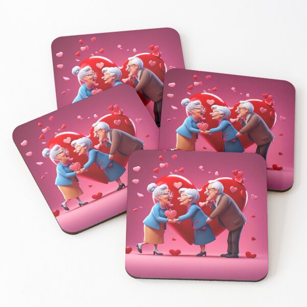 Item preview, Pensioners celebrating Valentines day designed and sold by Colin Bentham.