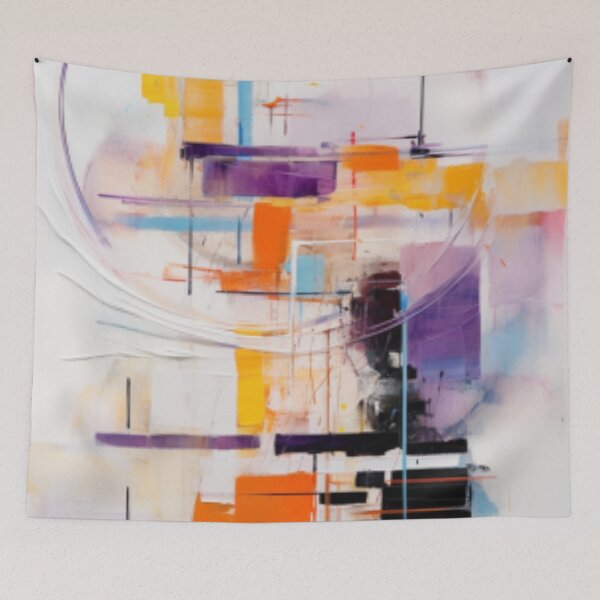 Item preview, Vibrant Modern Art Bold Abstract Eccentric geometric Design  designed and sold by NortonArt.