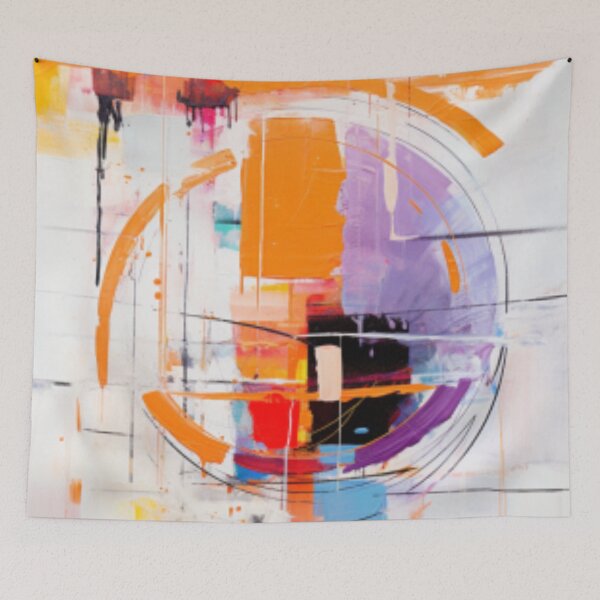 Item preview, Vibrant Modern Art Bold Abstract Eccentric geometric Design  designed and sold by NortonArt.