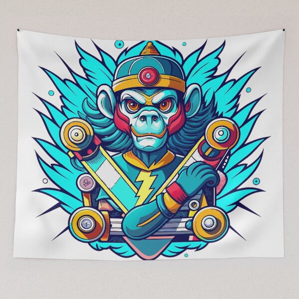 Item preview, skateboarder chimpanzee designed and sold by Arextr.