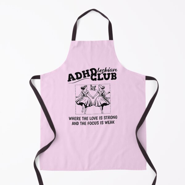 Item preview, ADHD Lesbian Club Retro Style designed and sold by humnoo.