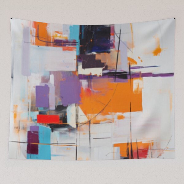Item preview, Vibrant Modern Art Bold Abstract Eccentric geometric Design  designed and sold by NortonArt.