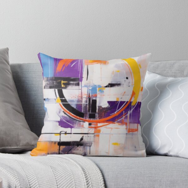 Aperçu de l'œuvre Art moderne vibrant, abstrait audacieux, conception géométrique excentrique créée et vendue par NortonArt.
