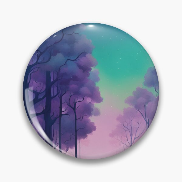 Artikelvorschau, Surrealer mondbeschienener Wald – leuchtende Bäume auf Leinwand entworfen und verkauft von JM-ESTONIA.