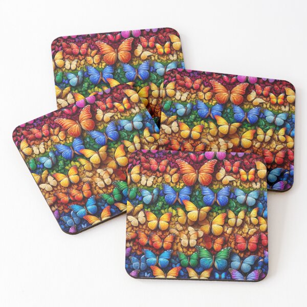 Item preview, LGBT Rainbow Butterflies: Unity and Transformation designed and sold by PrideDownUnder.