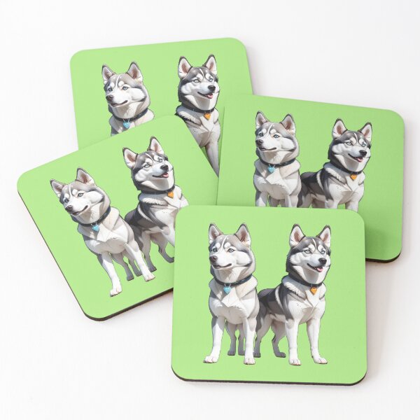 Item preview, Alaskan Husky Friends, Dog Friends designed and sold by Bilisik.