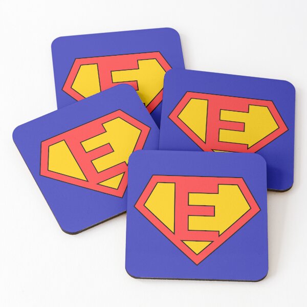 Item preview, Letter E | Super Letter | Red and Yellow designed and sold by Christiana-Art.