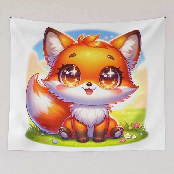 Item preview, Flickerfluff - Adorable Chibi Fox designed and sold by CuddlesCartoons.