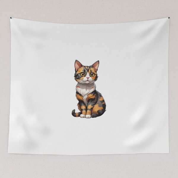 Item preview, Cute cat tortie art designed and sold by KorArtStudio.