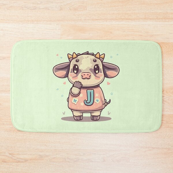 Artikelvorschau, Niedlicher Kuhbuchstabe J entworfen und verkauft von Itsheartshop.