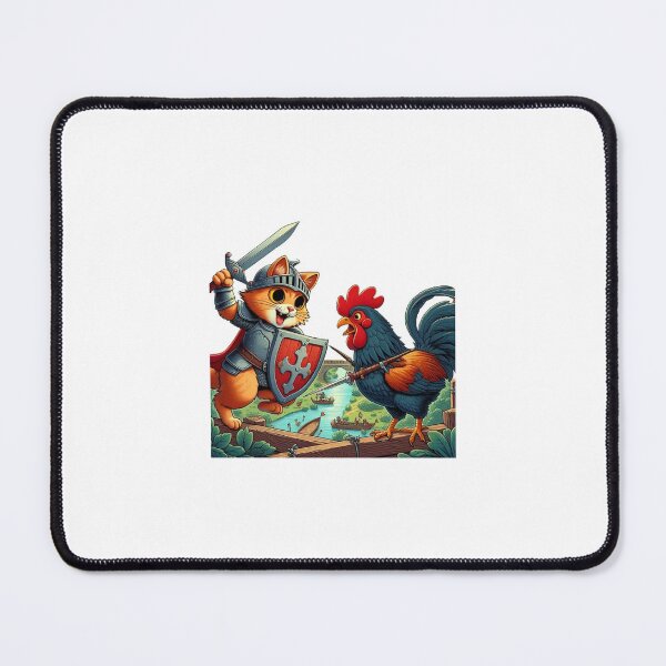 Item preview, A cat is fighting a big rooster. designed and sold by liugr-dl.