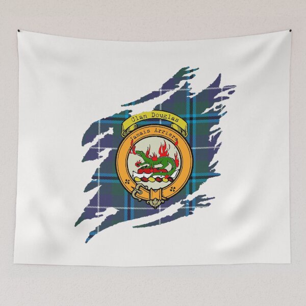 Item preview, Douglas Crest Scottish Surname Tartan designed and sold by BagTown Clans.