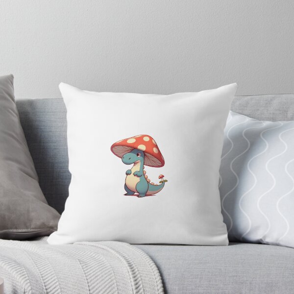 Item preview, Kawaii simple Mushroom Hat Dinosaur Tyrannosaurus designed and sold by TomFrontierArt.