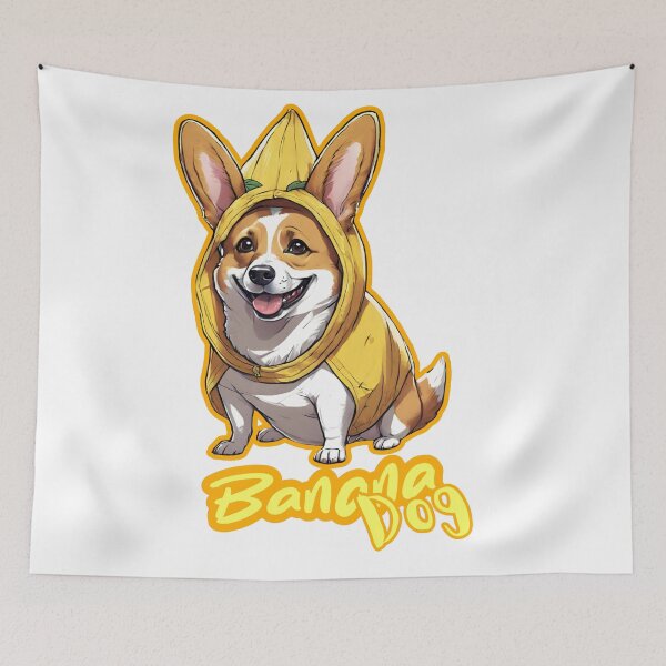 Item preview, Cute Banana Corgie Dog  designed and sold by GoodyPaws.