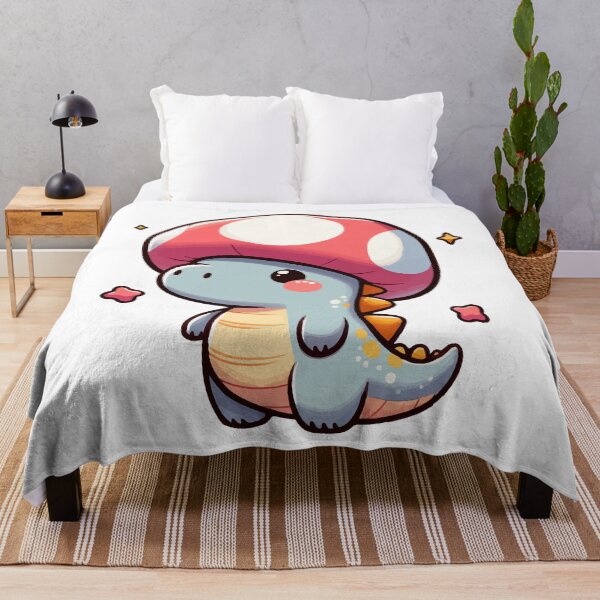 Item preview, Kawaii simple Mushroom Hat Dinosaur Tyrannosaurus Rex designed and sold by TomFrontierArt.