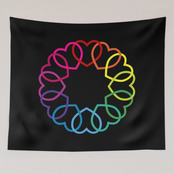 Item preview, Heart Chain Linked Colour Wheel designed and sold by galaxydaydreams.