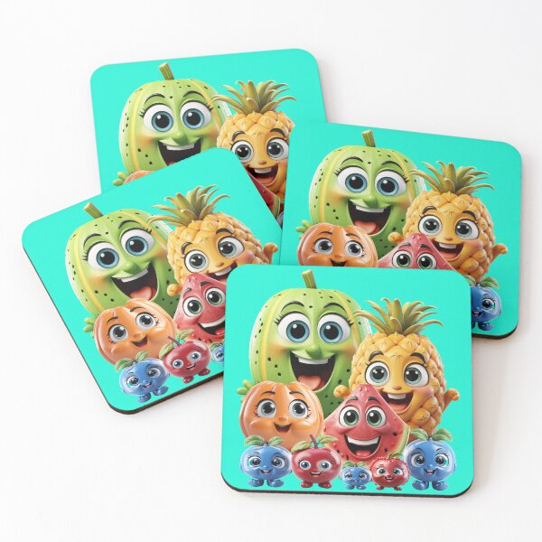 Item preview, Mixed bunch of friendly smiling fruits, fantasy fun designed and sold by LoneAngel.
