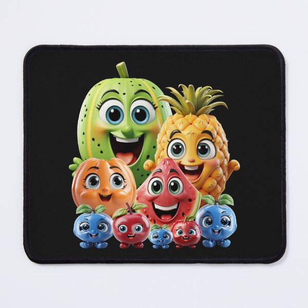 Item preview, Mixed bunch of friendly smiling fruits, fantasy fun designed and sold by LoneAngel.