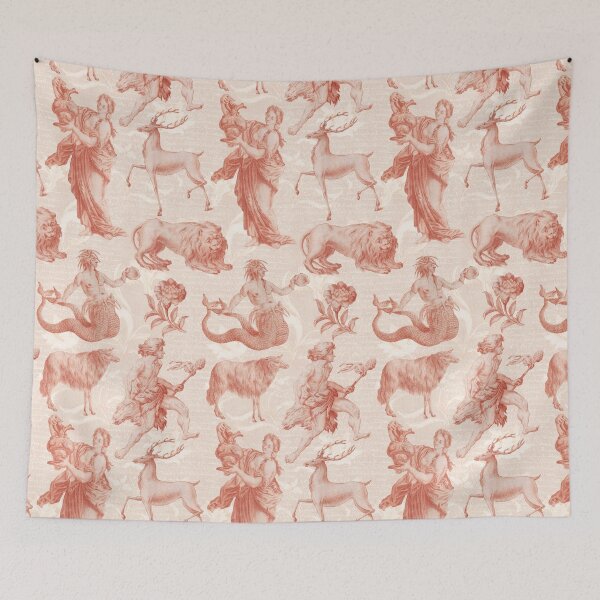Item preview, Vintage Classical Mythology Toile de Jouy designed and sold by AntiqueImages.