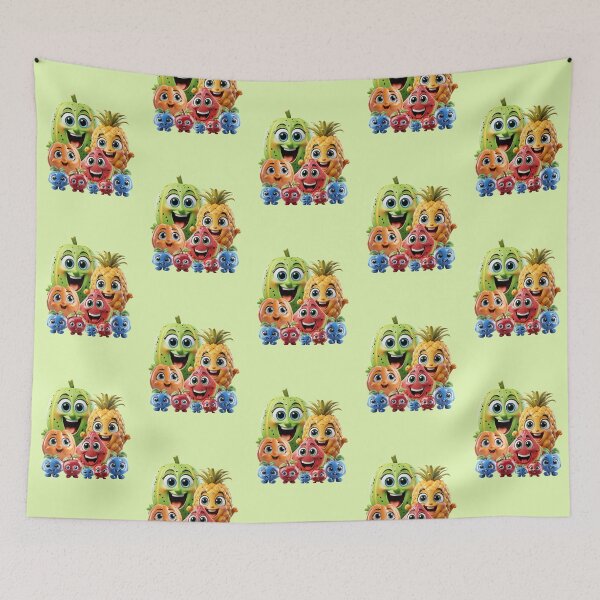 Item preview, Mixed bunch of friendly smiling fruits, fantasy fun designed and sold by LoneAngel.