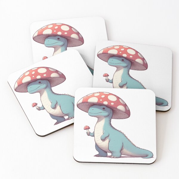 Item preview, Cute simple Mushroom Hat Dinosaur Tyrannosaurus Rex designed and sold by TomFrontierArt.
