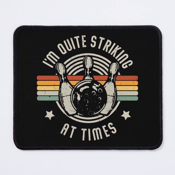Item preview, Retro Bowling I'm Quite Striking Funny Vintage Bowler Pun Funny Saying designed and sold by lanynx design.
