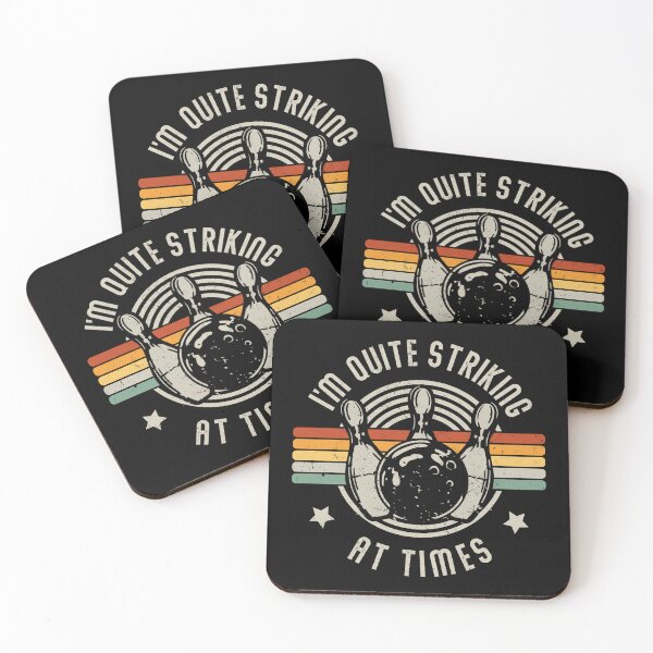 Item preview, Retro Bowling I'm Quite Striking Funny Vintage Bowler Pun Funny Saying designed and sold by lanynx design.