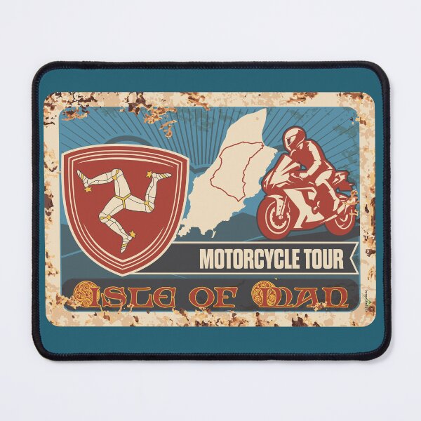 Item preview, ISLE of MAN Motorcycle Tour ELLAN VANNIN TT Racing UK Sticker T-Shirt 01 designed and sold by OuterShellUK.