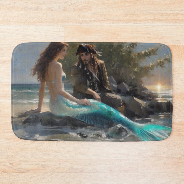 Item preview, Pirate and Mermaid designed and sold by piscesmermaid.