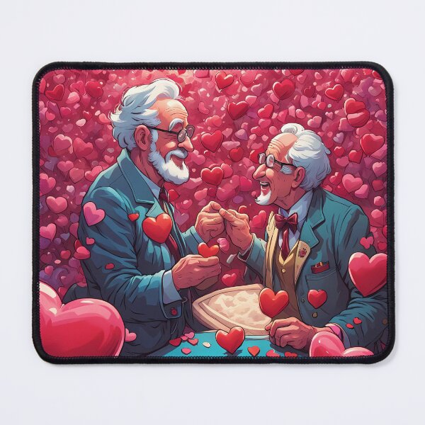 Item preview, Pensioners celebrating Valentines day designed and sold by Colin Bentham.