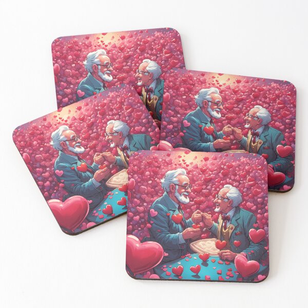 Item preview, Pensioners celebrating Valentines day designed and sold by Colin Bentham.