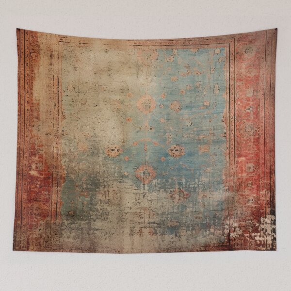 Item preview, Red Blue Antique Rug designed and sold by GrinGalore.