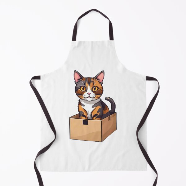 Item preview, Cute cat tortie in box designed and sold by KorArtStudio.