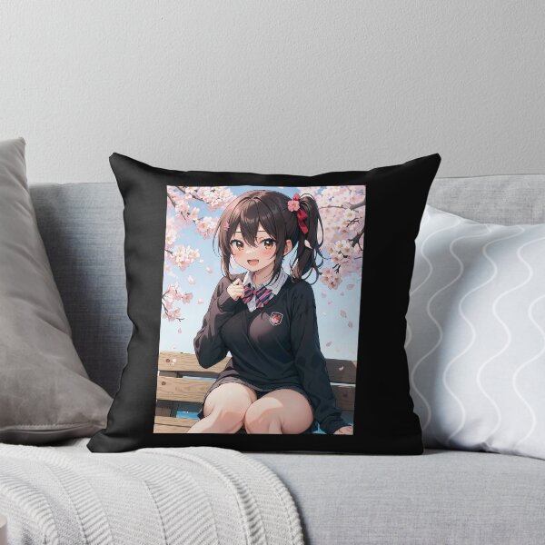 Item preview, Adorable chica anime sentada debajo del árbol Sakura designed and sold by ByteyCreatives.