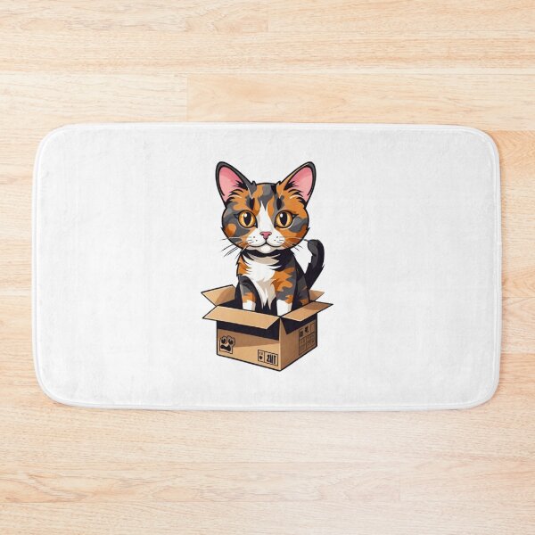 Item preview, Cool cat tortie in box designed and sold by KorArtStudio.