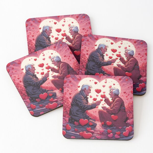 Item preview, Pensioners celebrating Valentines day designed and sold by Colin Bentham.