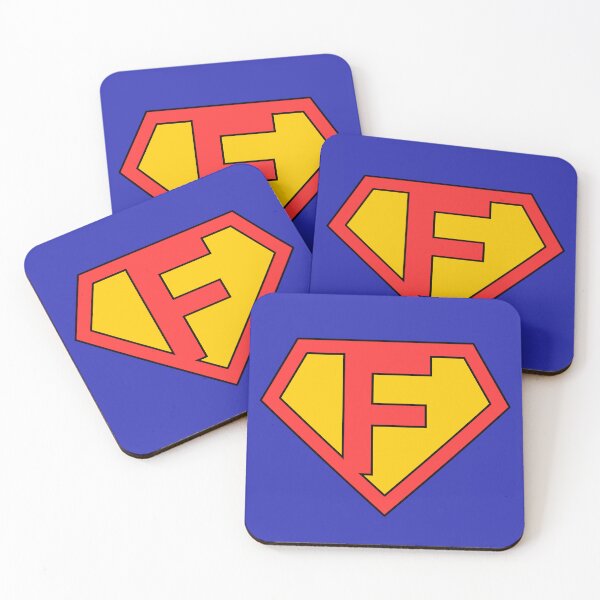 Item preview, Letter F | Super Letter | Red and Yellow designed and sold by Christiana-Art.