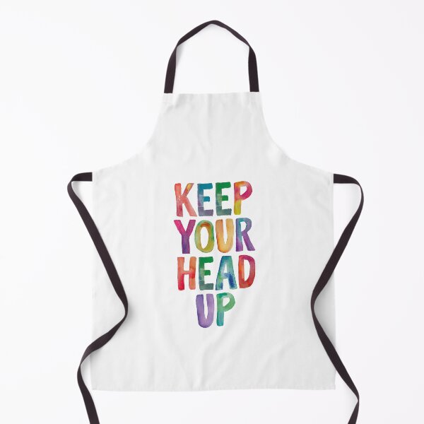 Item preview, Keep Your Head Up in Rainbow Watercolors designed and sold by MotivatedType.