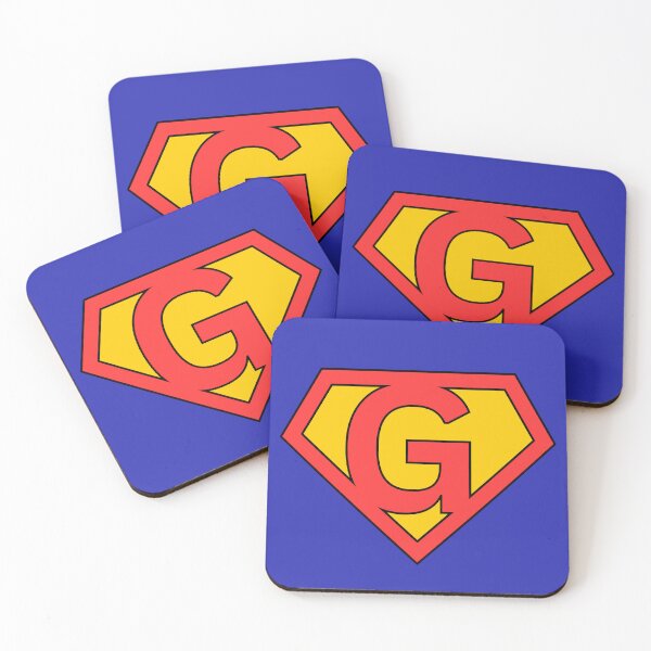 Item preview, Letter G | Super Letter | Red and Yellow designed and sold by Christiana-Art.