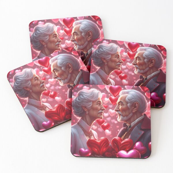 Item preview, Pensioners celebrating Valentines day designed and sold by Colin Bentham.