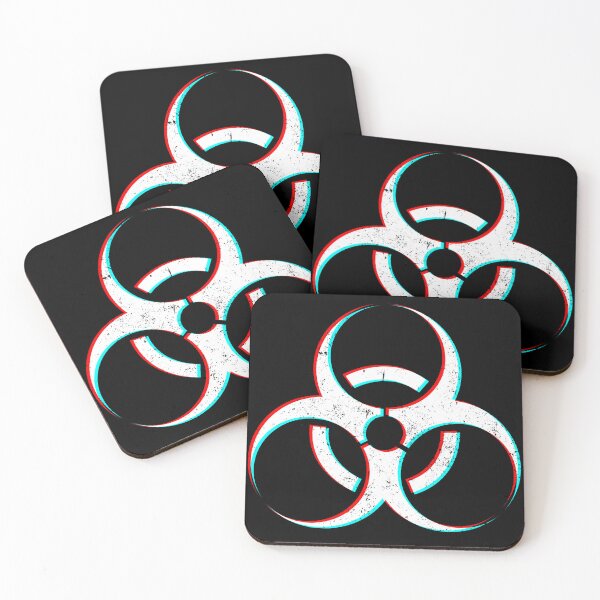 Item preview, Biohazard | HAZMAT Symbol - Chromadrift, Vintage designed and sold by Psyberspace.