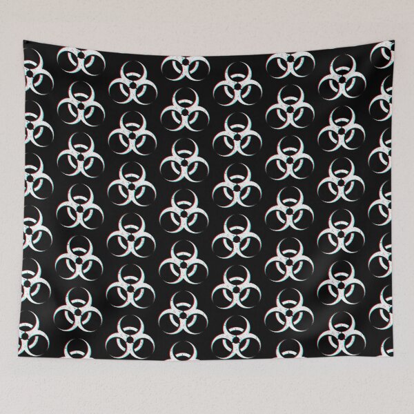 Item preview, Biohazard | HAZMAT Symbol - Chromadrift, Vintage designed and sold by Psyberspace.