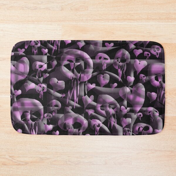 Item preview, Skulls and Hearts (Dark Pink) designed and sold by skullbal.