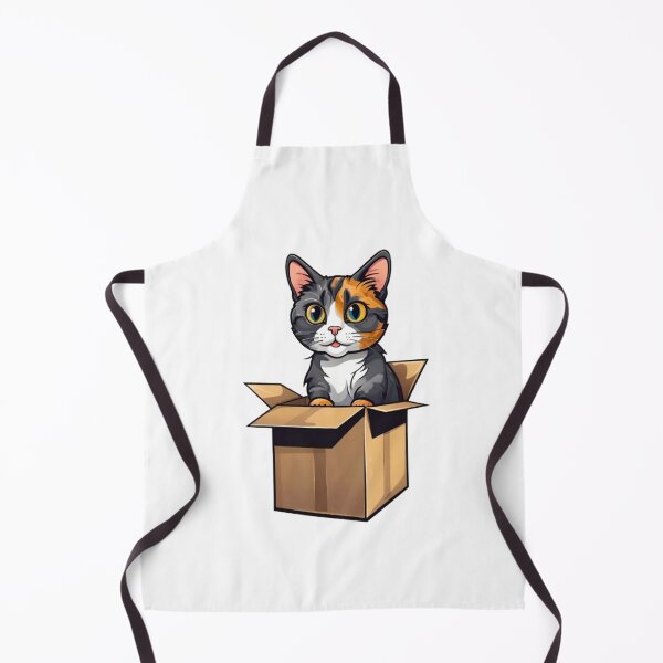 Item preview, Cute cat mom tortie in box designed and sold by KorArtStudio.