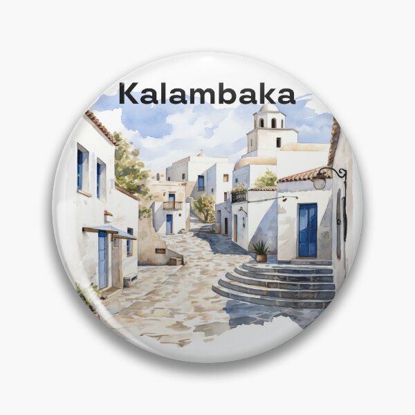 Item preview, Kalambaka Greece view landscape  designed and sold by Anna Sacha.